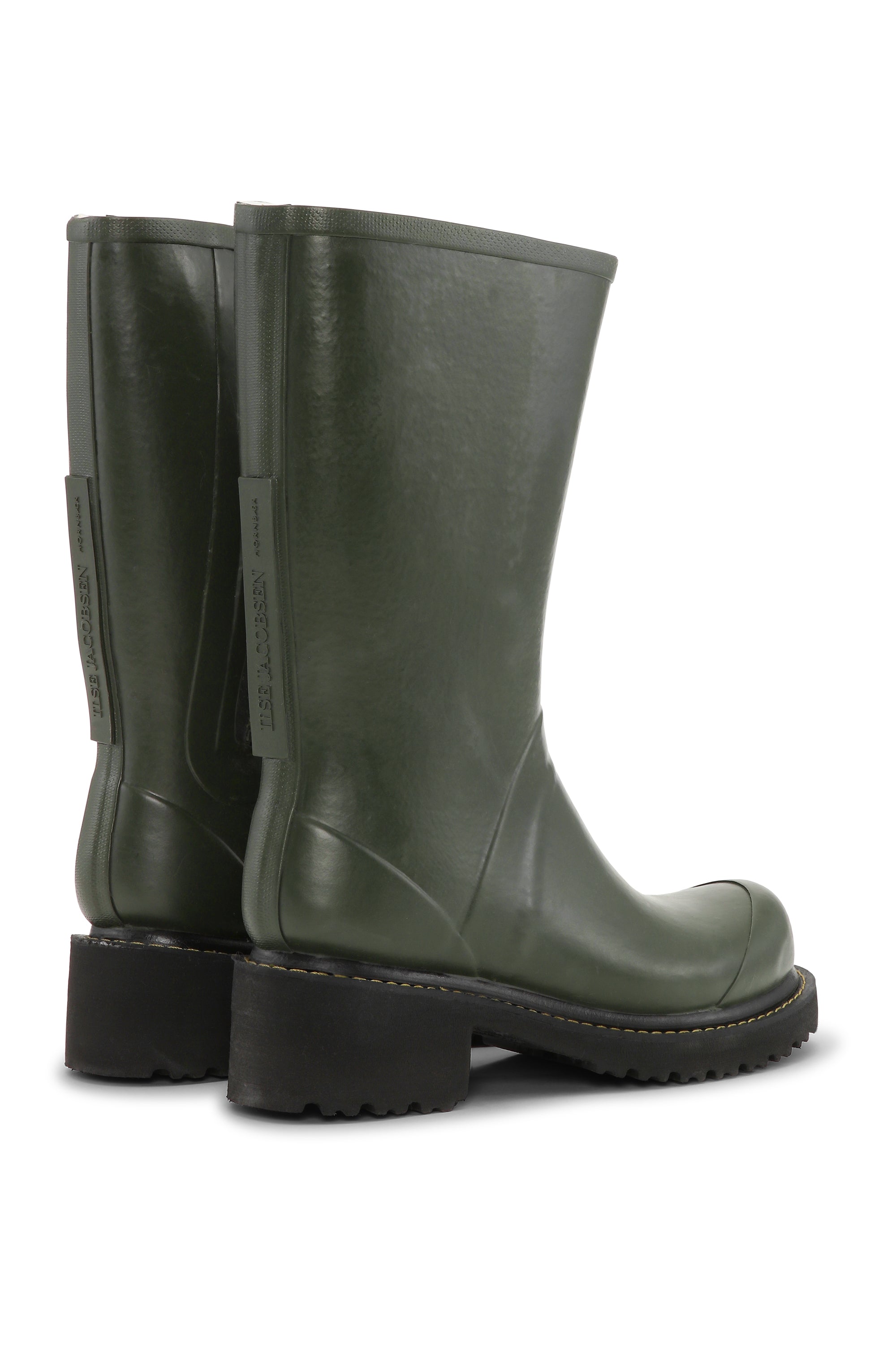 Ilse Jacobsen Hornbæk Footwear Halbhohe Gummistiefel Mit Reißverschluss Rain boots 410 Army